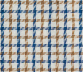 Old fashioned country style generic textile pattern in orange and blue.