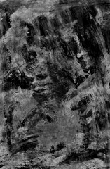 Graphite board texture. Simple black abstract background, hand-painted texture, watercolor painting, splashes, drops of paint, paint smears. Design for backgrounds, wallpapers, covers and packaging. 
