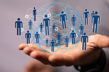 Digital Network and data concept.