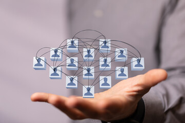 organization chart team concept networking group