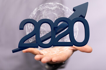 the 2020 business year up goals and success illustration