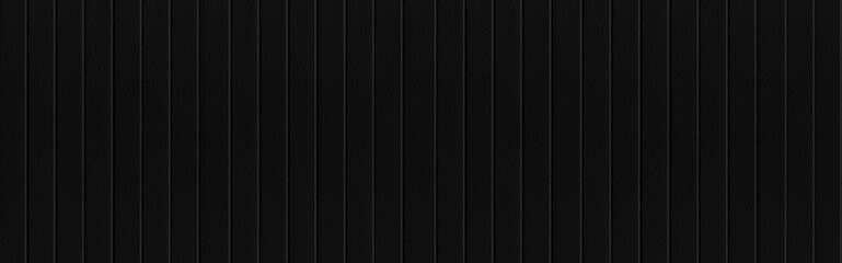 Obraz premium Panorama of Black Corrugated metal background and texture surface or galvanize steel