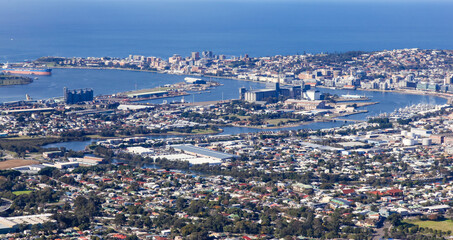 Newcastle City Aerial View - NSW Australia