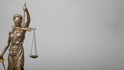 Themis Statue Justice Scales Law Lawyer Concept.