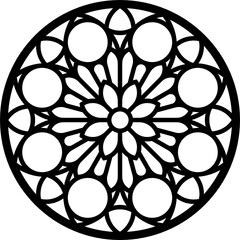 Rose Window, Fig. 17, round 1, base, triangular 1