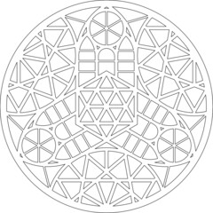 Rose Window, Fig. 17, round 2, half 1, framework