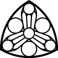 Rose Window, Fig. 17, triangular 1, base, round 1