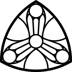 Rose Window, Fig. 17, triangular 1, base, triangular 2