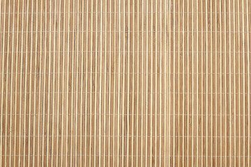 Natural straw texture sewn with thread