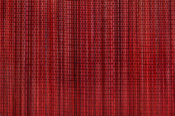 Red bamboo texture sewn with thread
