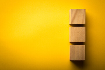 Blank Wooden Blocks With Copy Space