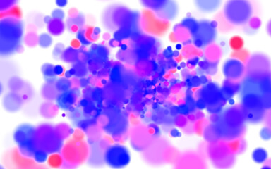 Abstract colorful bright spot watercolor dot soft and blur background.