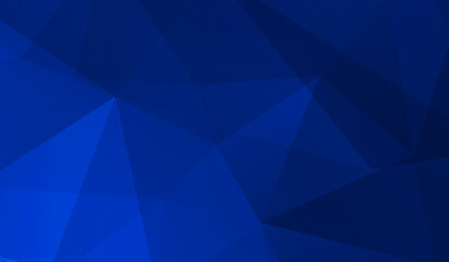Abstract blue black polygon triangle pattern gradient background. 3d render illustration.