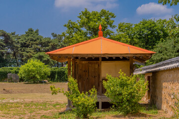 Old Korean style outhouse