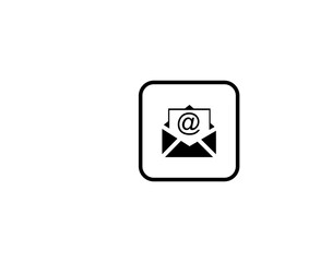 Obraz premium email, message, envelope icon vector symbol eps 10 isolated illustrations white background