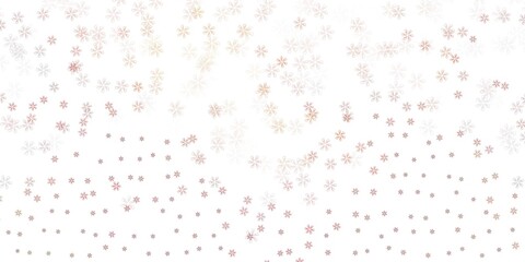 Light pink vector abstract template with leaves.