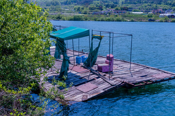 Old abandoned fishing dock