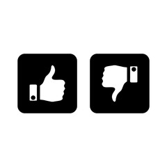 like & dislike icon vector symbol eps 10 isolated illustrations white background