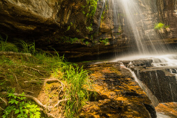 Fototapeta na wymiar Closeup of waterfall