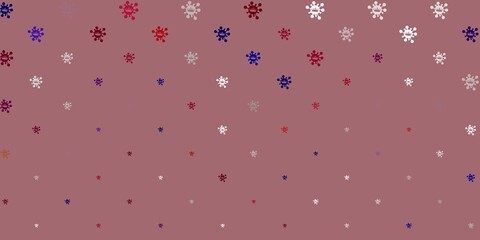 Light pink vector texture with disease symbols.