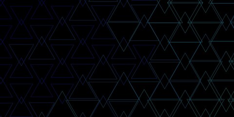 Dark BLUE vector texture with triangular style. Beautiful illustration with triangles in nature style. Pattern for websites.