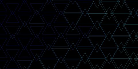 Fototapeta premium Dark BLUE vector texture with triangular style. Beautiful illustration with triangles in nature style. Pattern for websites.