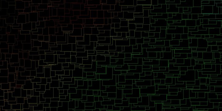 Dark Multicolor vector pattern in square style. Modern design with rectangles in abstract style. Template for cellphones.