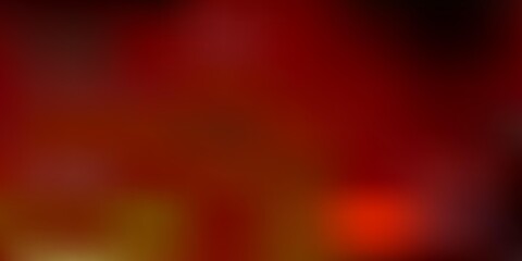 Dark orange vector abstract blur drawing.