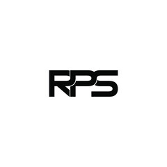 rps letter original monogram logo design