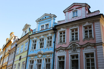 colorful houses in prague