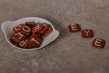 Alphabet Biscuits with 