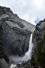 Yosemite Falls in Yosemite National Park, California USA 