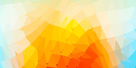 Light blue, yellow vector geometric polygonal layout.