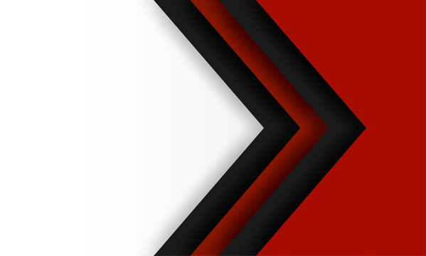 Abstract. Red-black and white geometric overlap background. vector.