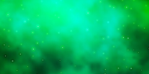 Light Green vector background with colorful stars. Colorful illustration in abstract style with gradient stars. Theme for cell phones.