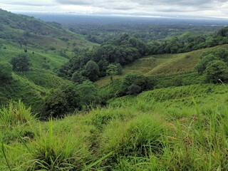 Obraz premium Vista forntera Panamá con Costarica 