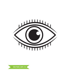 Eye icon vector logo design template