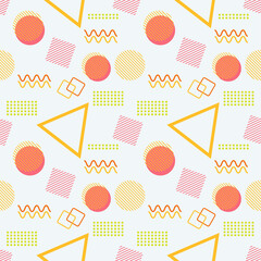 trendy memphis seamless pattern vector