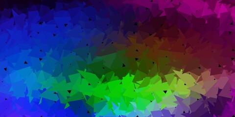 Dark multicolor vector gradient polygon wallpaper.