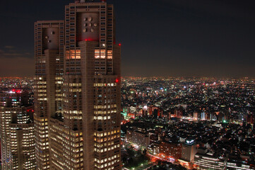 新宿都庁の夜景