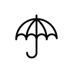 umbrella icon vector illustration outline style. summer icon set.