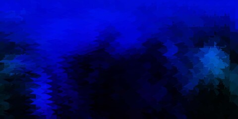 Dark blue, green vector triangle mosaic pattern.