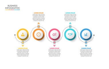 Business data visualization. timeline infographic icons designed for abstract background template milestone element modern diagram process technology digital marketing data presentation chart Vector