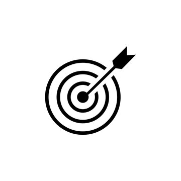 target icon vector symbol eps 10 isolated illustrations white background