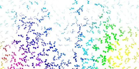 Light multicolor vector template with abstract forms.