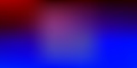 Dark Blue, Red vector abstract blur texture.