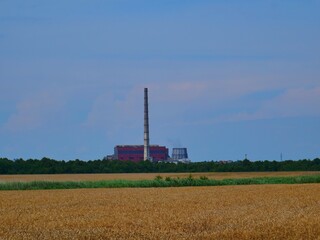 Fototapeta na wymiar power plant in the netherlands