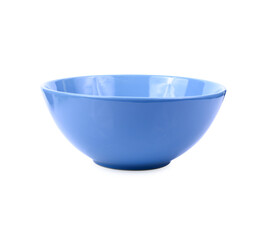 blue bowl on white background