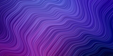 Light Purple, Pink vector layout with wry lines. Abstract illustration with bandy gradient lines. Template for your UI design.