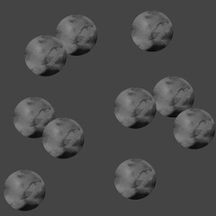 Confetti, bubbles - cover, background, seamless pattern. Black-white-grey watercolor dots (circles) made in 90's style. Design for backgrounds, wallpapers, covers and packaging, wrapping paper.